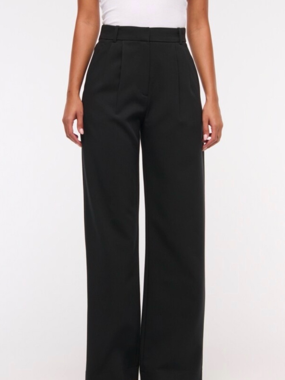 The popular Women's A&F Sloane Tailored Wide Leg Pant from Abercrombie & Fitch